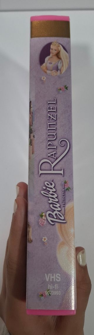 Barbie Rapunzel VHS Película Infantil Español