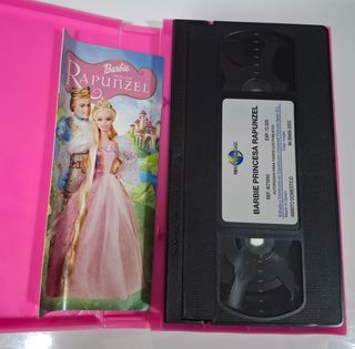 Barbie Rapunzel VHS Película Infantil Español