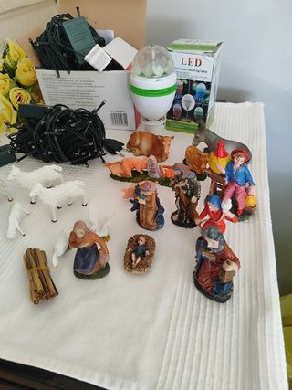 Lotto statue + luci 