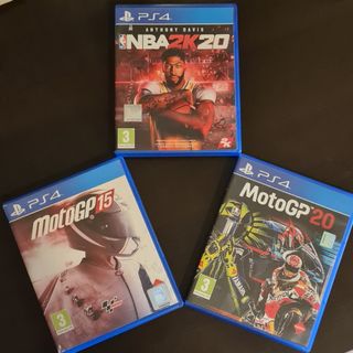 Lote 3 Juegos PS4: NBA 2K20, MotoGP 15, MotoGP 20