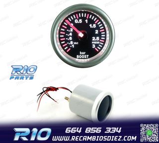 RELOJ PRESIÓN TURBO FONDO NEGRO ILUMINADO