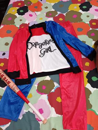 ocasion Disfraz Harley Quinn Niña y bate
