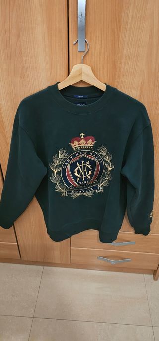 Sudadera Gant Verde con Escudo
