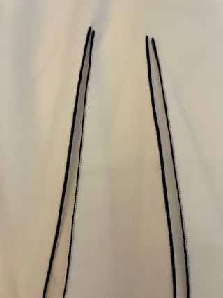 Falda Zara tablas con ribetes