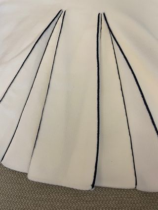 Falda Zara tablas con ribetes