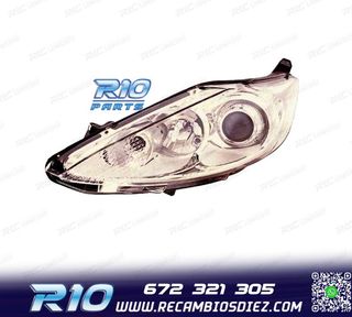 FARO IZQ PARA FORD FIESTA MK7 3 5P 08-13 FONDO CROMO