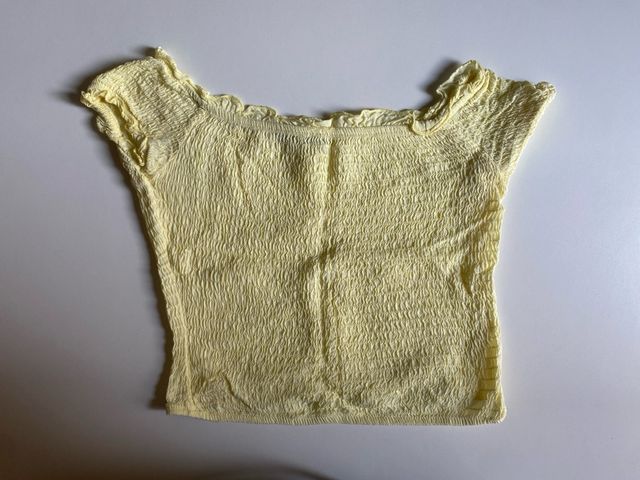 Top amarillo smock