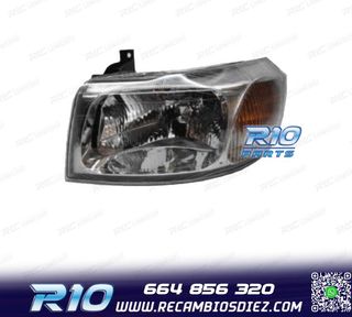 FARO IZQ PARA FORD TRANSIT 00-06 FONDO CROMO