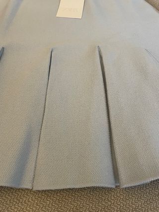 Falda Zara tablas azul
