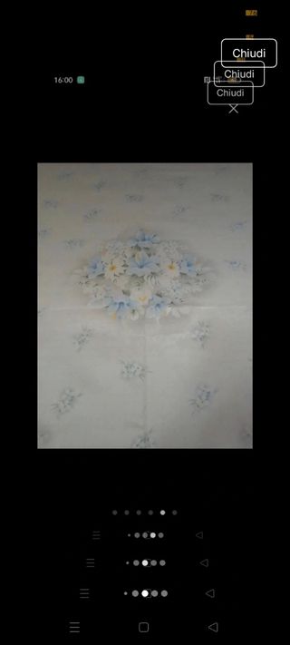 Copriletto matrimoniale floreale