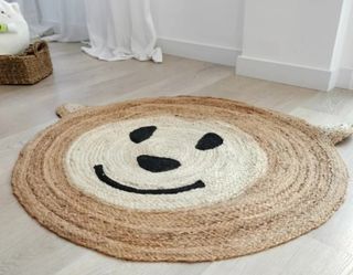 Alfombra de yute redonda