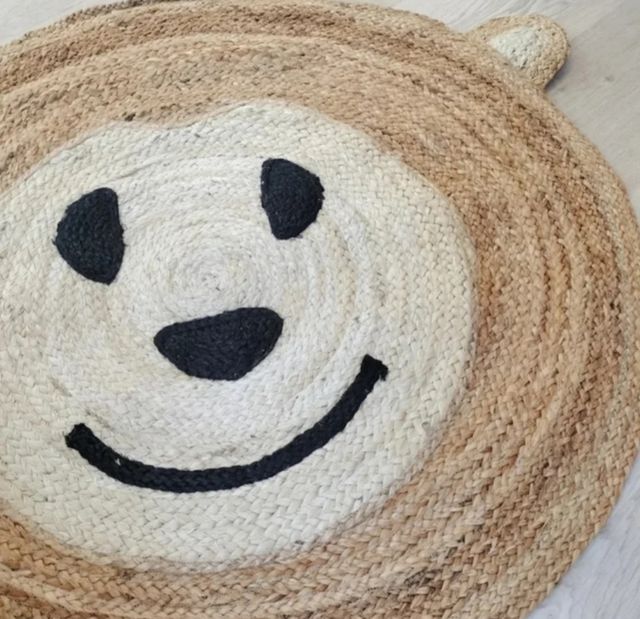 Tapete redondo de juta