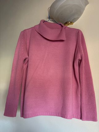 Maglione lana rosa
