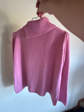 Maglione lana rosa