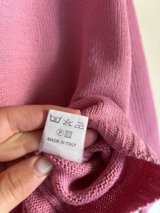 Maglione lana rosa