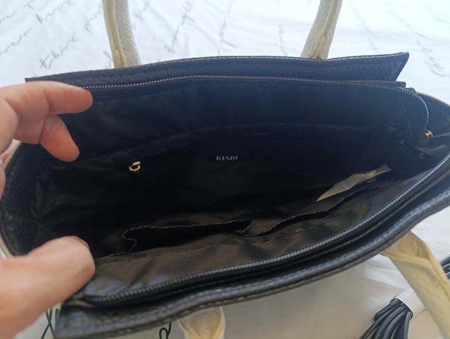 Bolso Kiabi Negro y Blanco