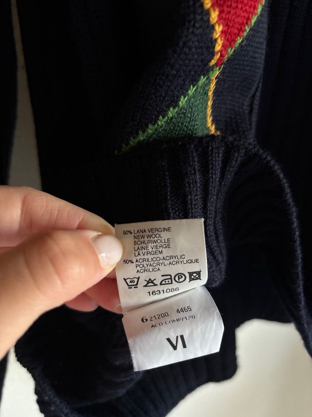 Maglione Granchio blu con rombi