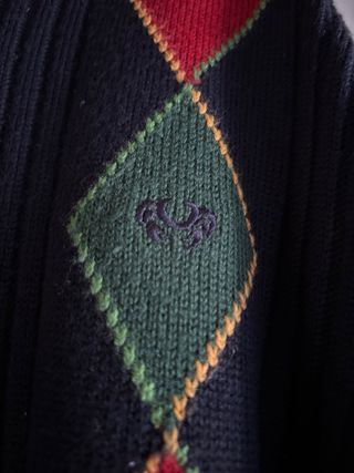 Maglione Granchio blu con rombi