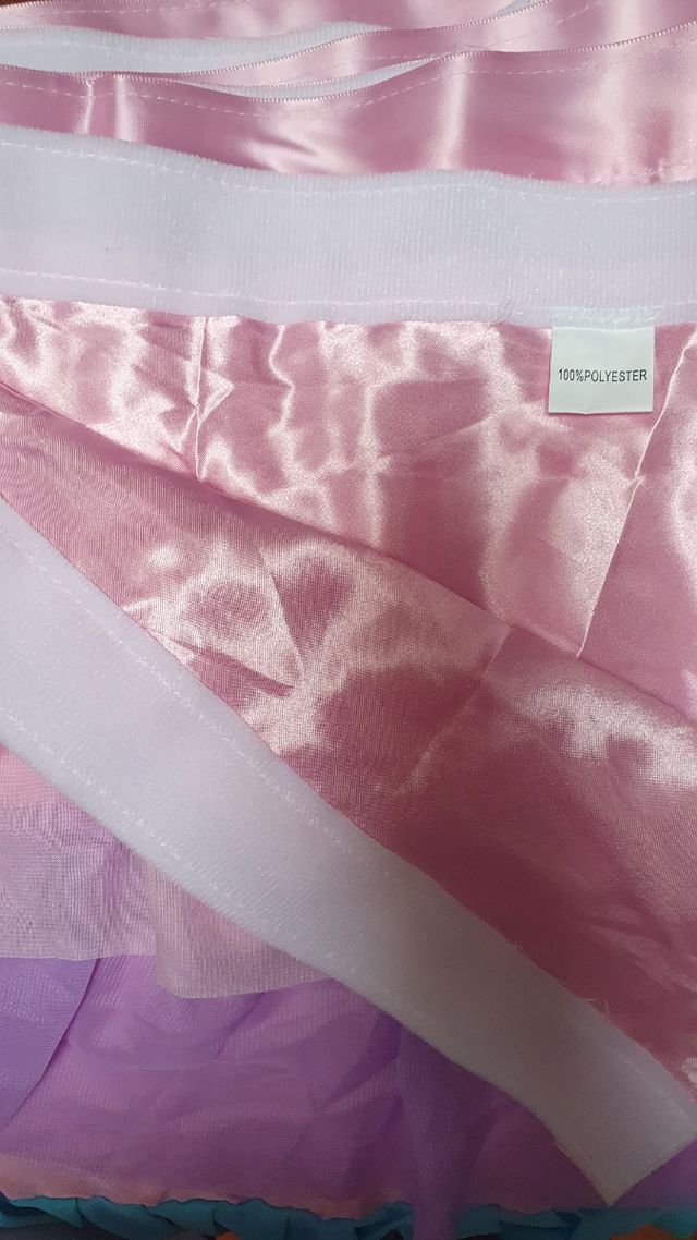 2 Falda mesa cumpleaños unicornio/arcoiris