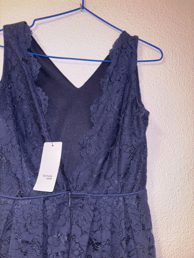 Vestido de encaje azul