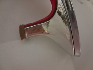 Sandalias plateadas transparentes