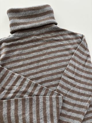 Jersey Nícoli rayas gris y marrón