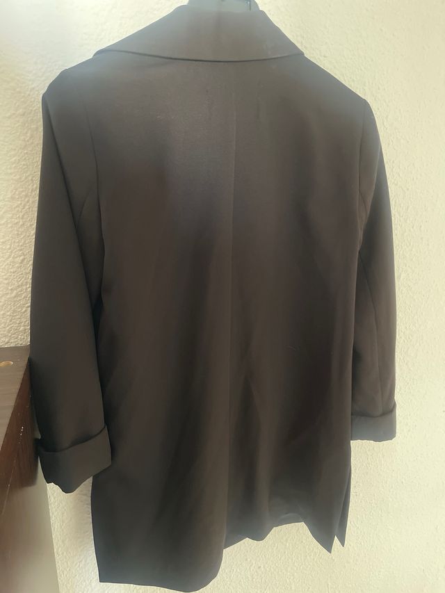 Blazer Negra Mujer Talla S Pull&Bear