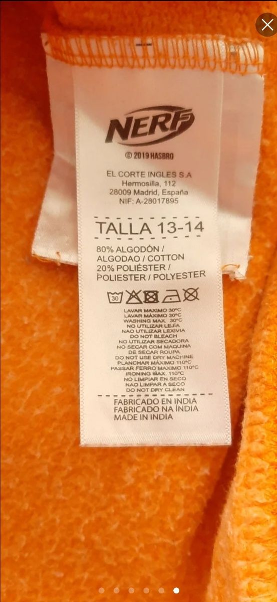 Sudadera Nerf Nation Talla 164cm