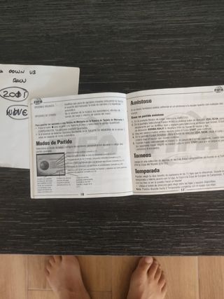 Manual y Portada fifa 2001