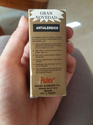 Antialérgico para bisutería Rulex