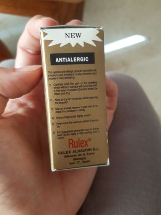 Antialérgico para bisutería Rulex