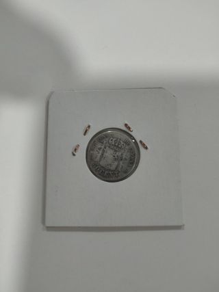 Moneda 50 céntimos Alfonso VII 1885