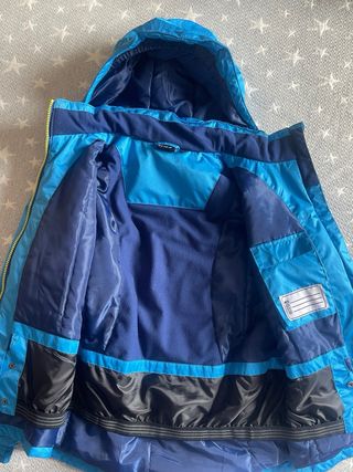 Anorak esquí niño azul talla 146-152 cm.