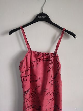 Abito Desigual rosa con scritte