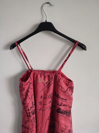 Abito Desigual rosa con scritte