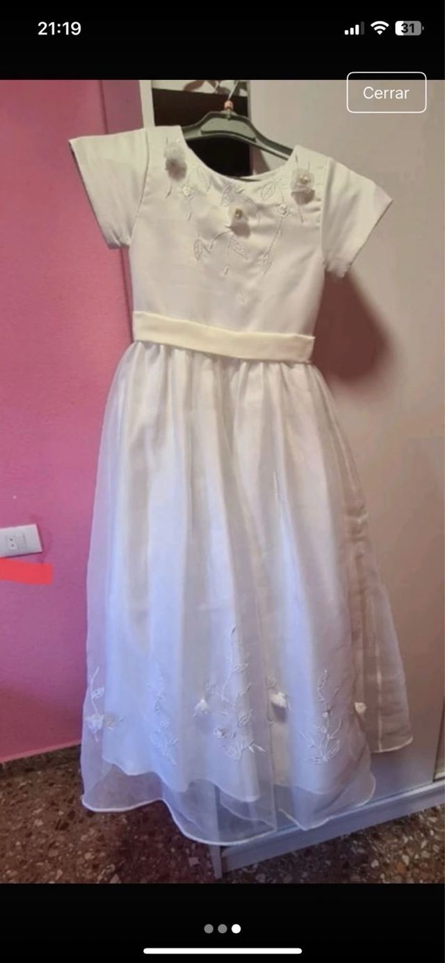 Traje de comunión blanco
8-9 años