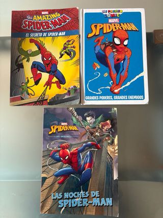 3 libros de comics de SPIDERMAN