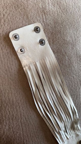 Pulsera de tiras blanca