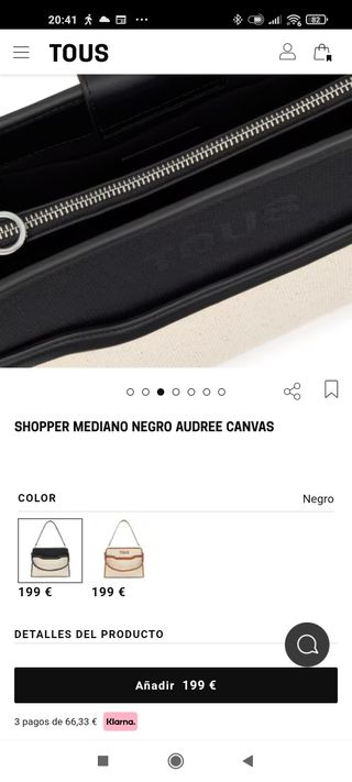 Bolso Tous Beige y Negro Nuevo