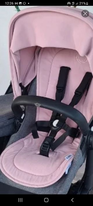 Colchoneta Bugaboo Confort Doble Rosa