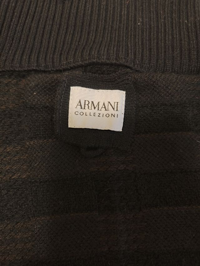 Cardigan Armani Collezioni Marrone Bottoni