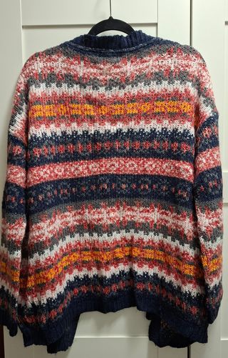 Chaqueta BSK Knitwear Étnica Multicolor Talla L