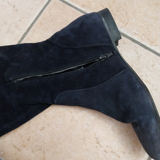 Stivali donna in camoscio nero