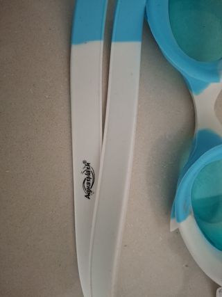 Occhiali nuoto bimbo blu e bianchi