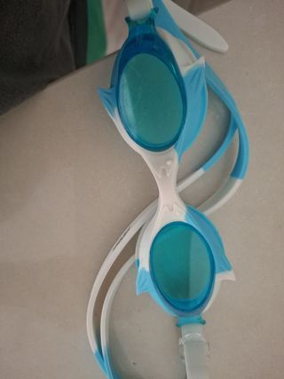 Occhiali nuoto bimbo blu e bianchi
