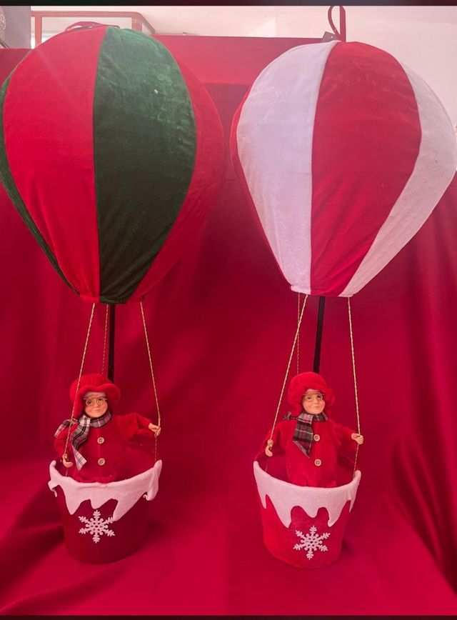Babbo Natale/mamma natale Mongolfiera Decorazione