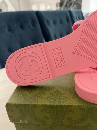 Chanclas Gucci Rosa Talla 39