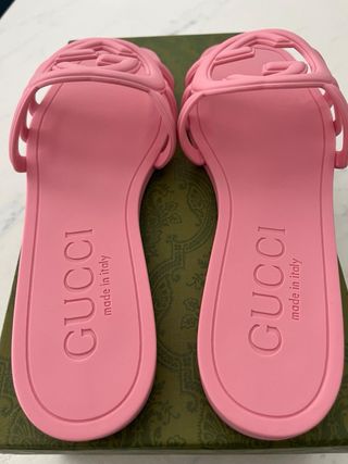Chanclas Gucci Rosa Talla 39