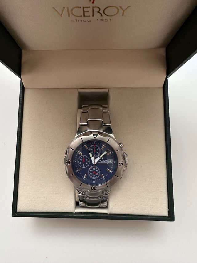Reloj Viceroy Cronógrafo Azul y Plateado