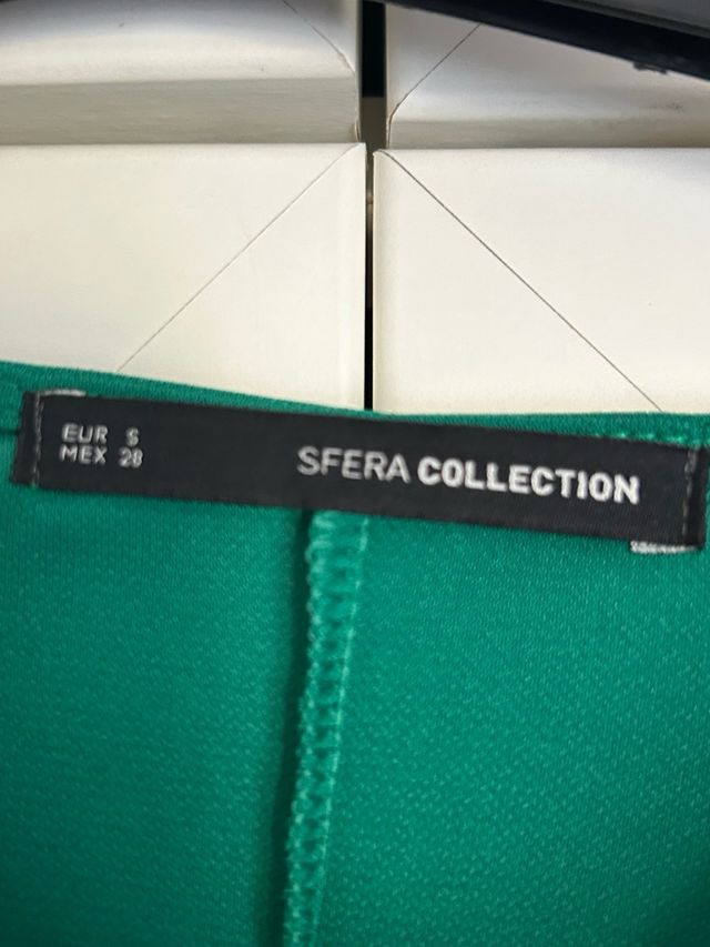 Vestido largo Sfera verde y negro